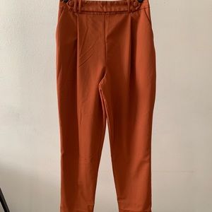 Burnt orange trousers